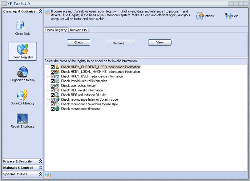 XP Tools Screenshot